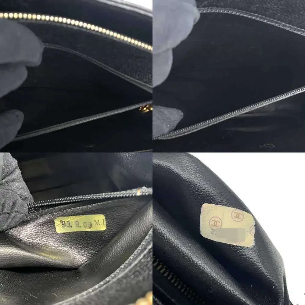 CHANEL Black Caviar Leather Tote Bag - Picture 6 of 6